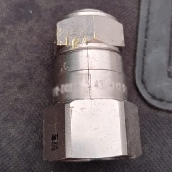 Severe hex nut marking and split body