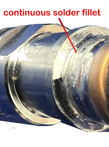 Typical Induction Soldered joint